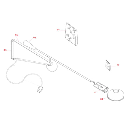 Flos 265 E27 nástěnné svítidlo