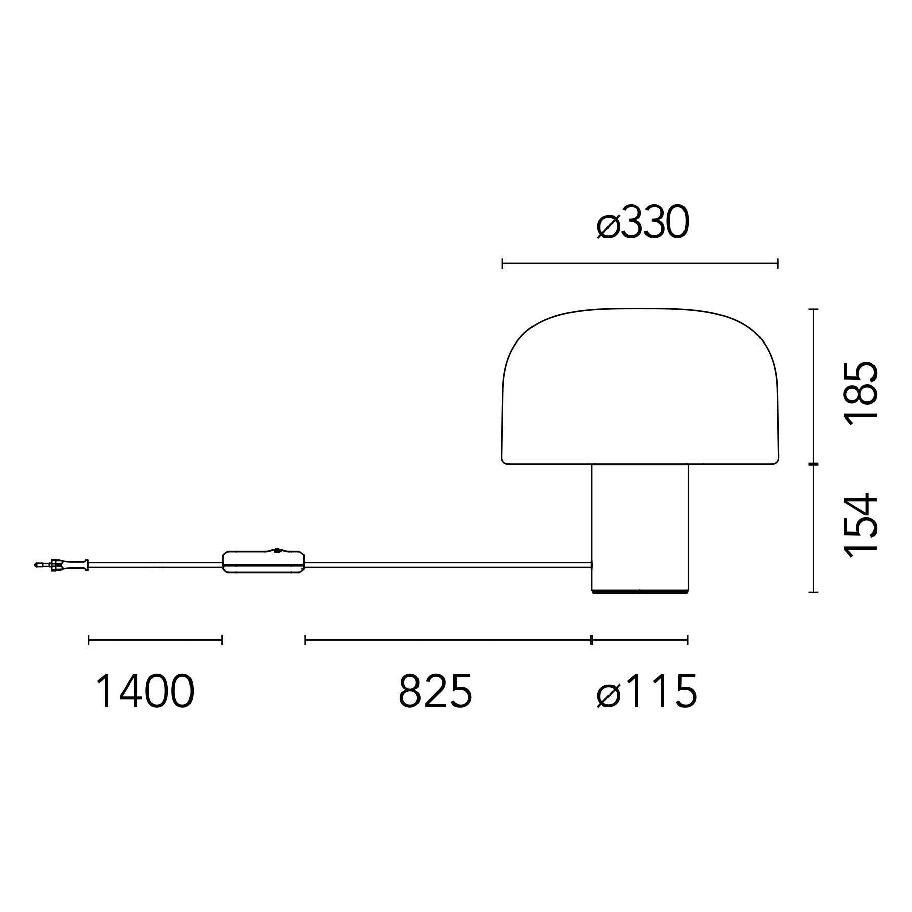 Flos Bellhop Glass T E27 stolní skleněné svítidlo