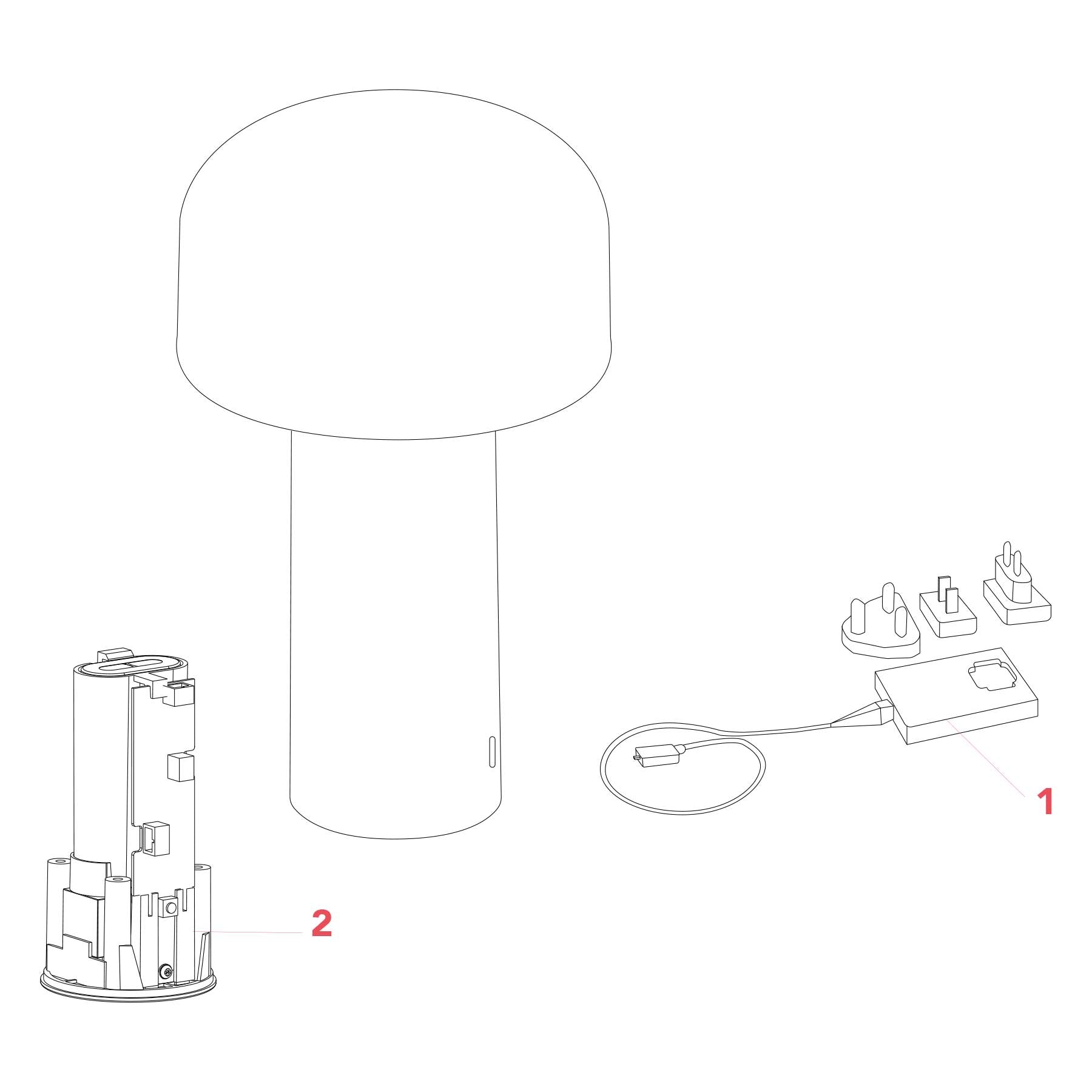 Flos Bellhop LED stolní přenosné svítidlo