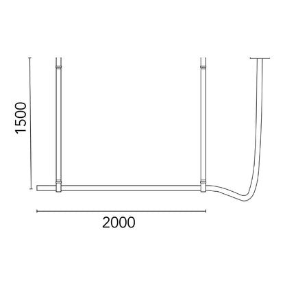 Flos Belt LED závěsné kožené svítidlo