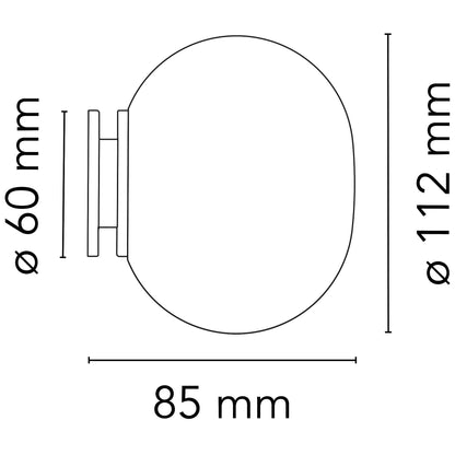 Flos Mini Glo-Ball G9 přisazené svítidlo