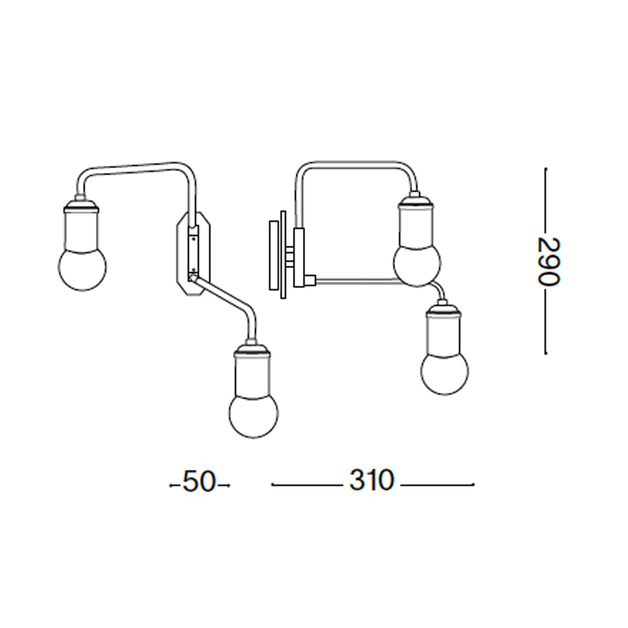 Ideal lux Triumph E27 стенна лампа