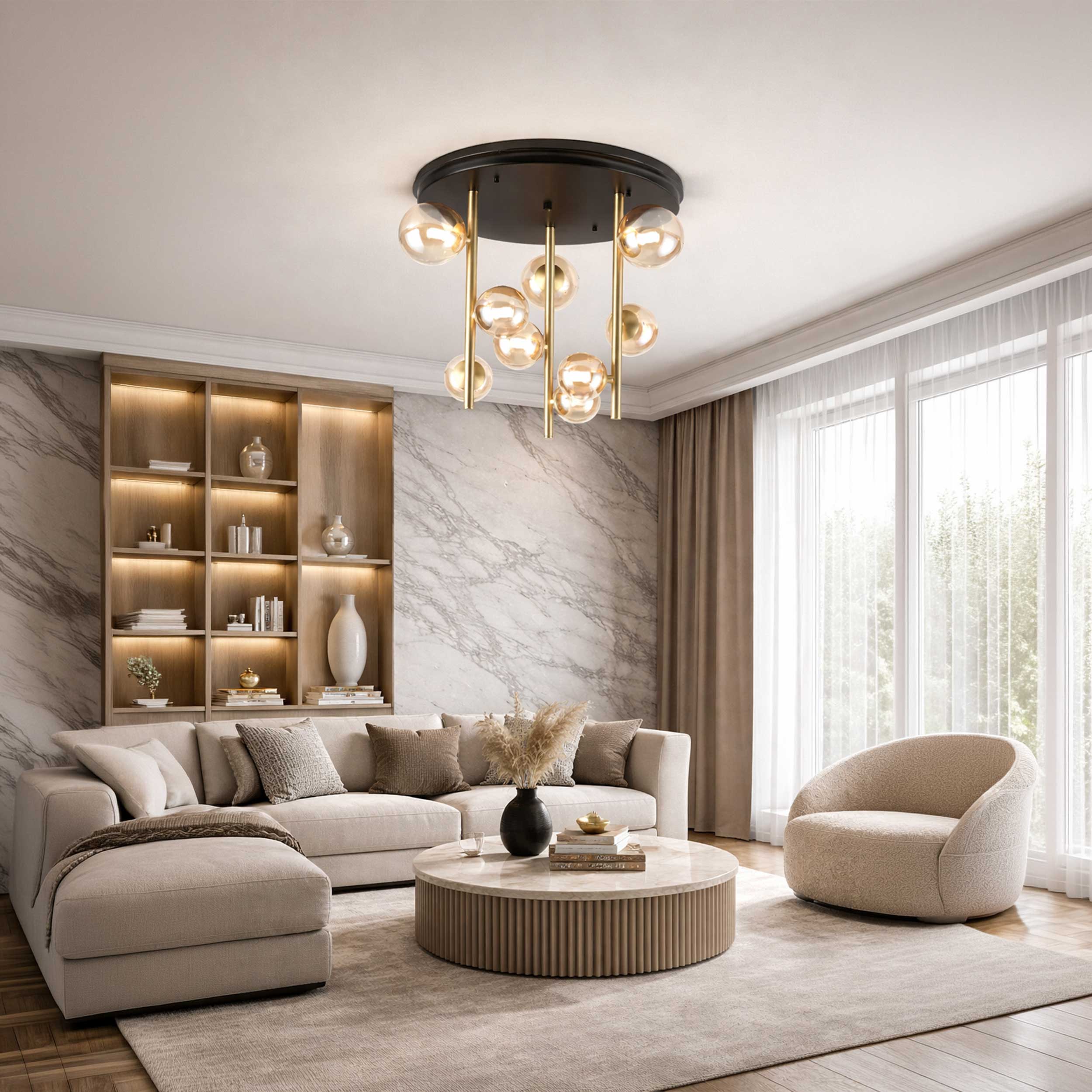 Ideal lux Perlage G9 висящо таванно осветително тяло