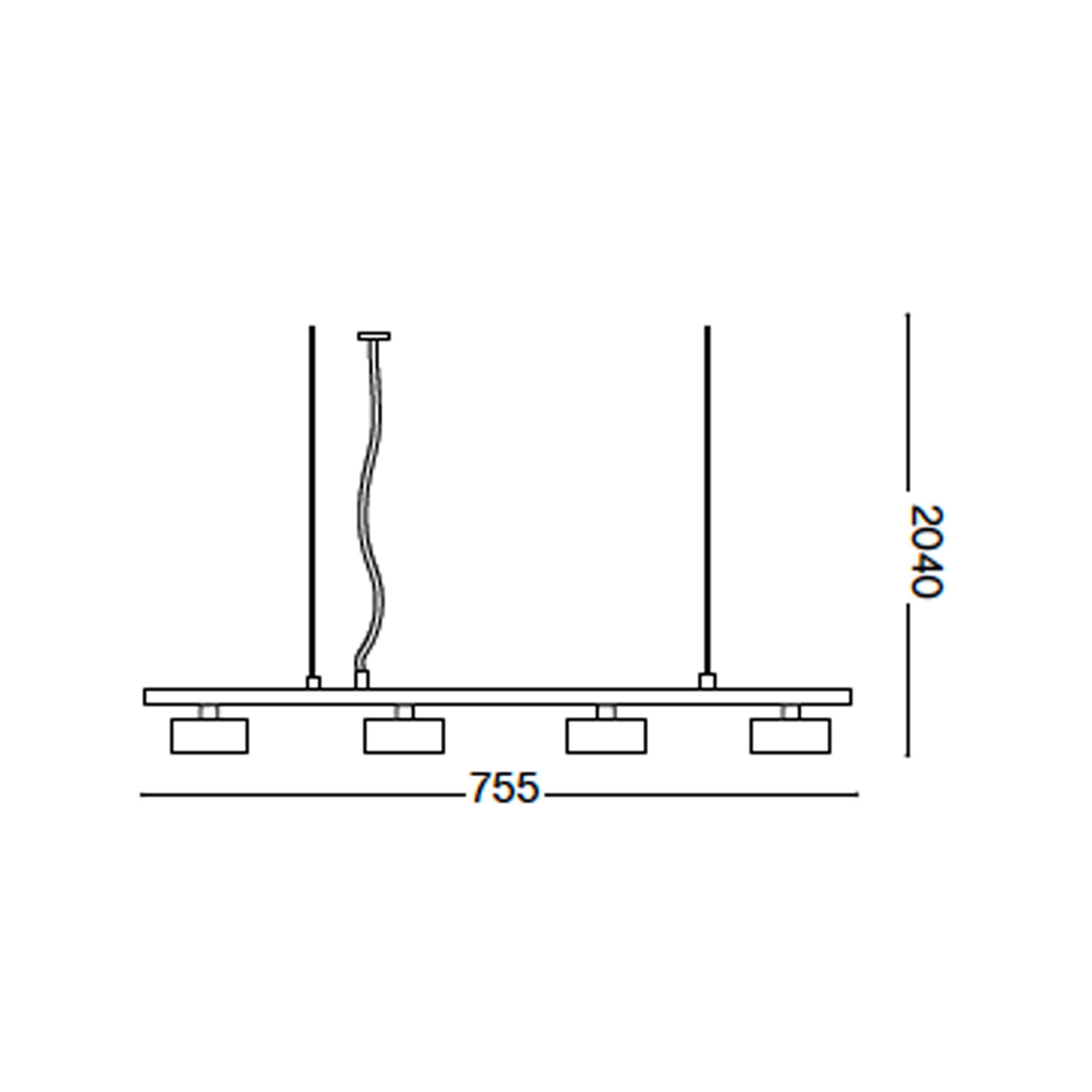 Линейно висящо осветително тяло Ideal lux Minor GX53