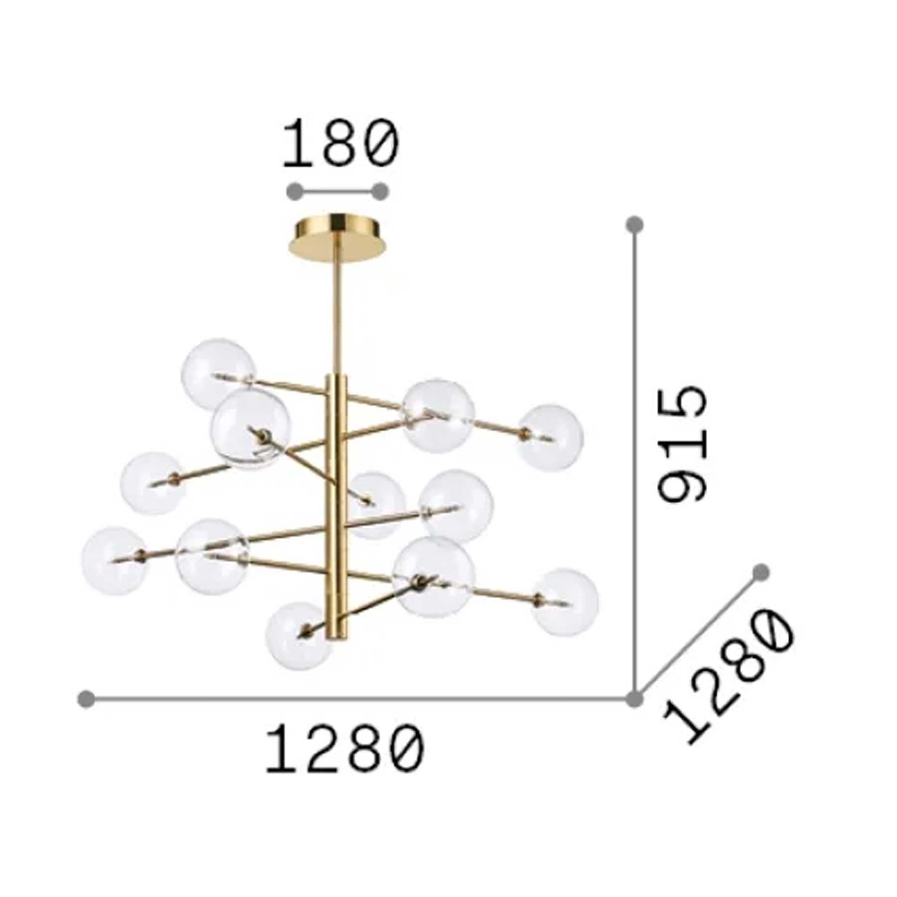 Ideal Lux Equinoxe G4 závěsný lustr
