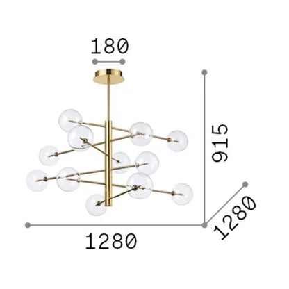 Ideal Lux Equinoxe G4 závěsný lustr