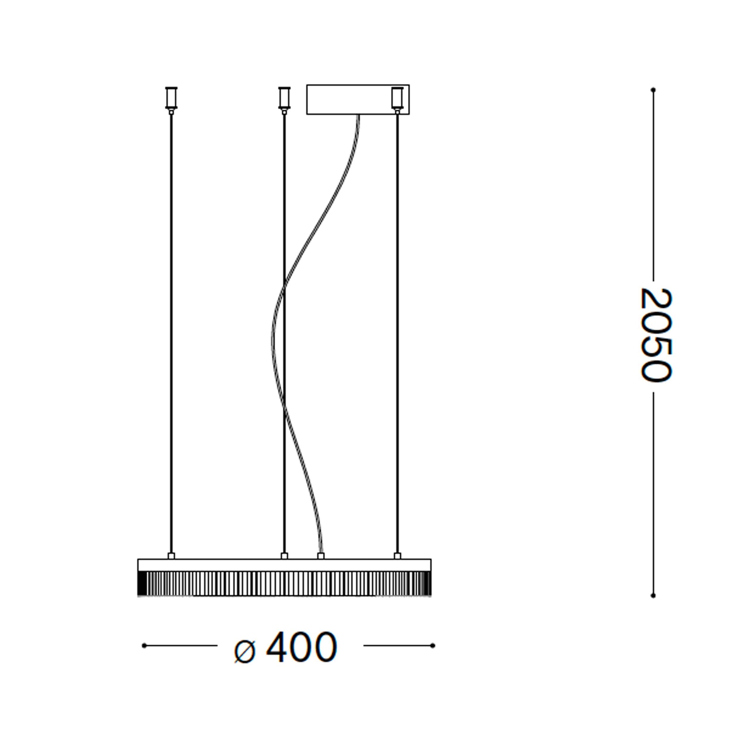 Кръгло висящо осветително тяло Ideal lux Crown LED