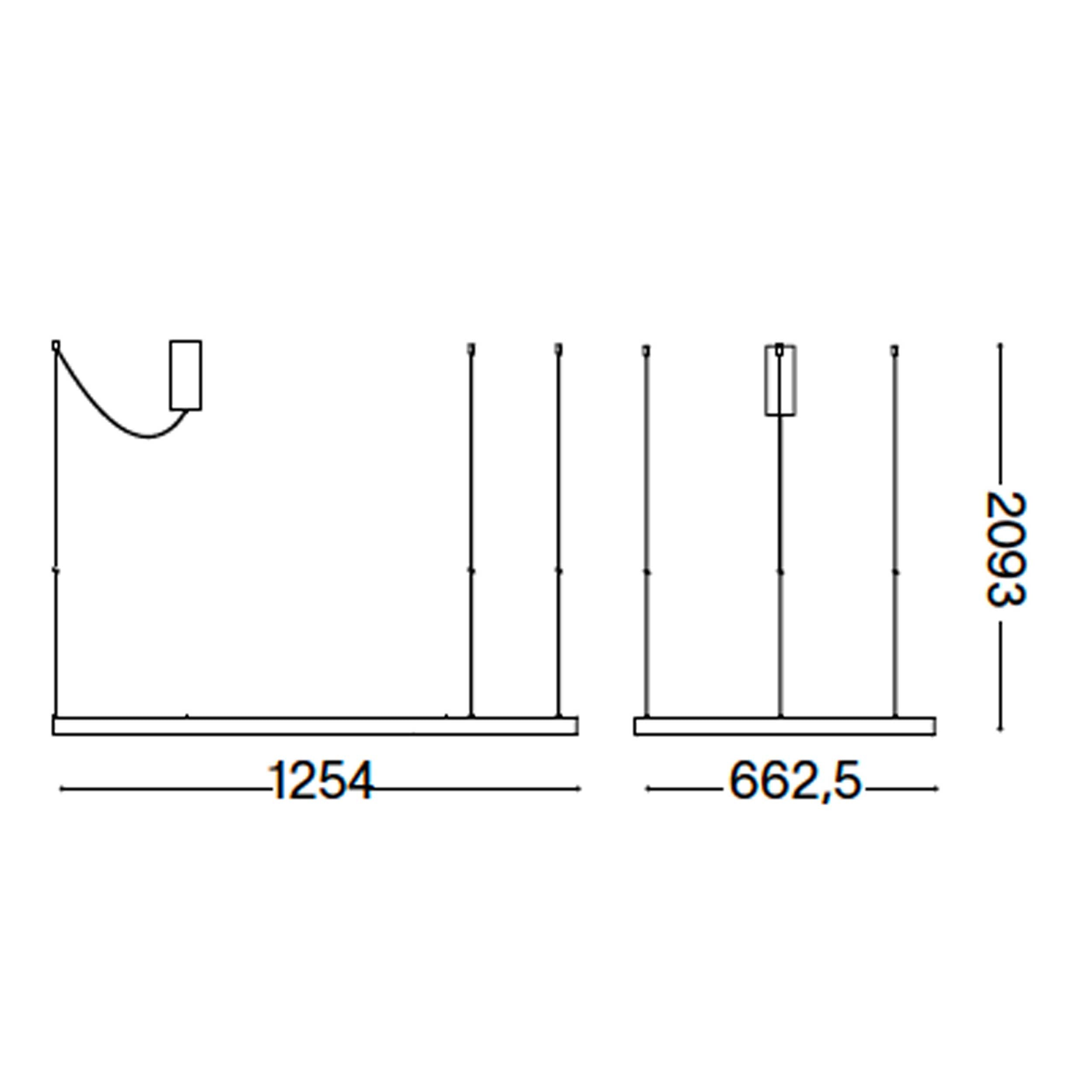 Ideal lux Waves LED висящо осветление