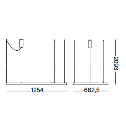 Ideal lux Waves LED висящо осветление