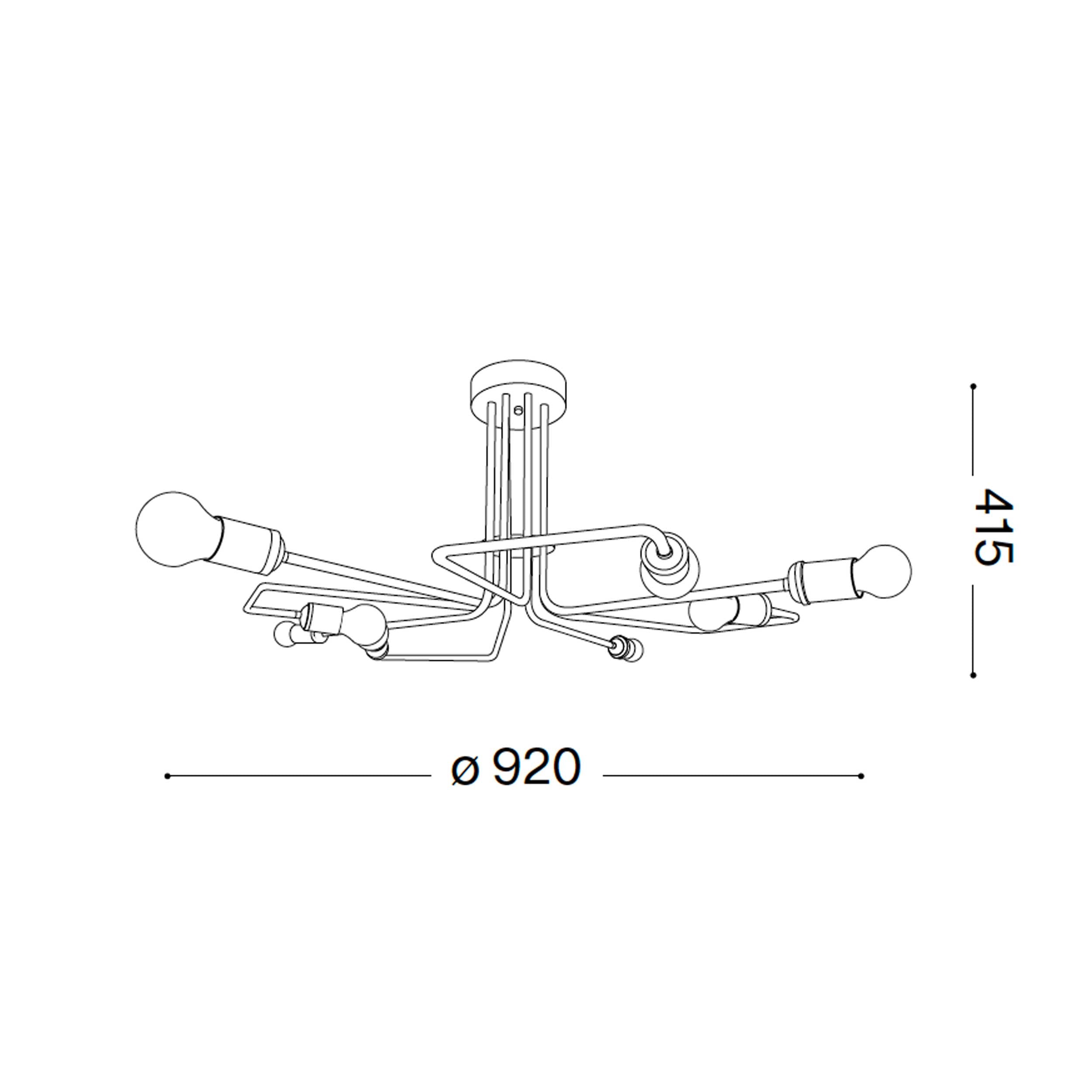 Ideal lux Triumph E27 висящо линейно осветително тяло