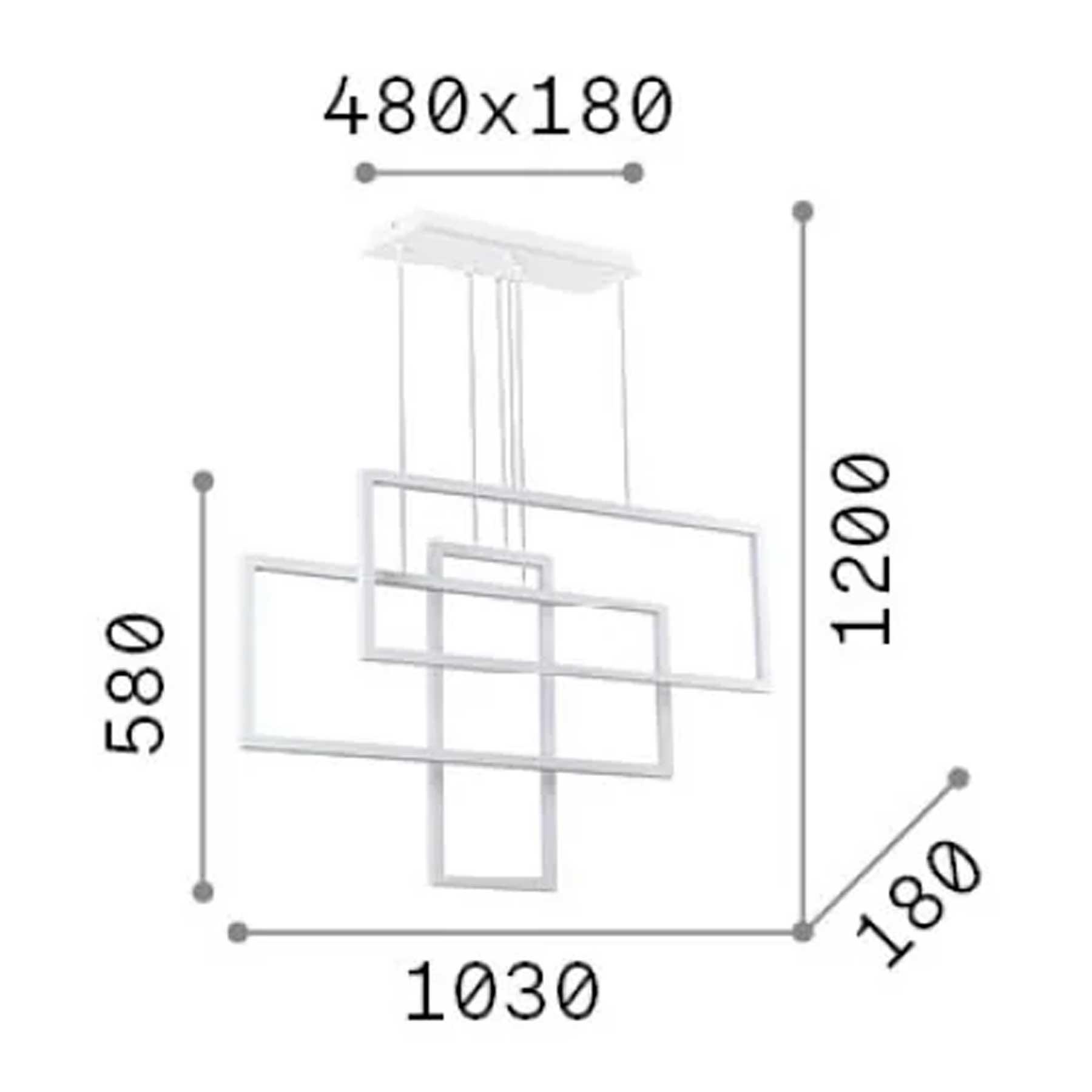Ideal lux Frame LED závěsné svítidlo