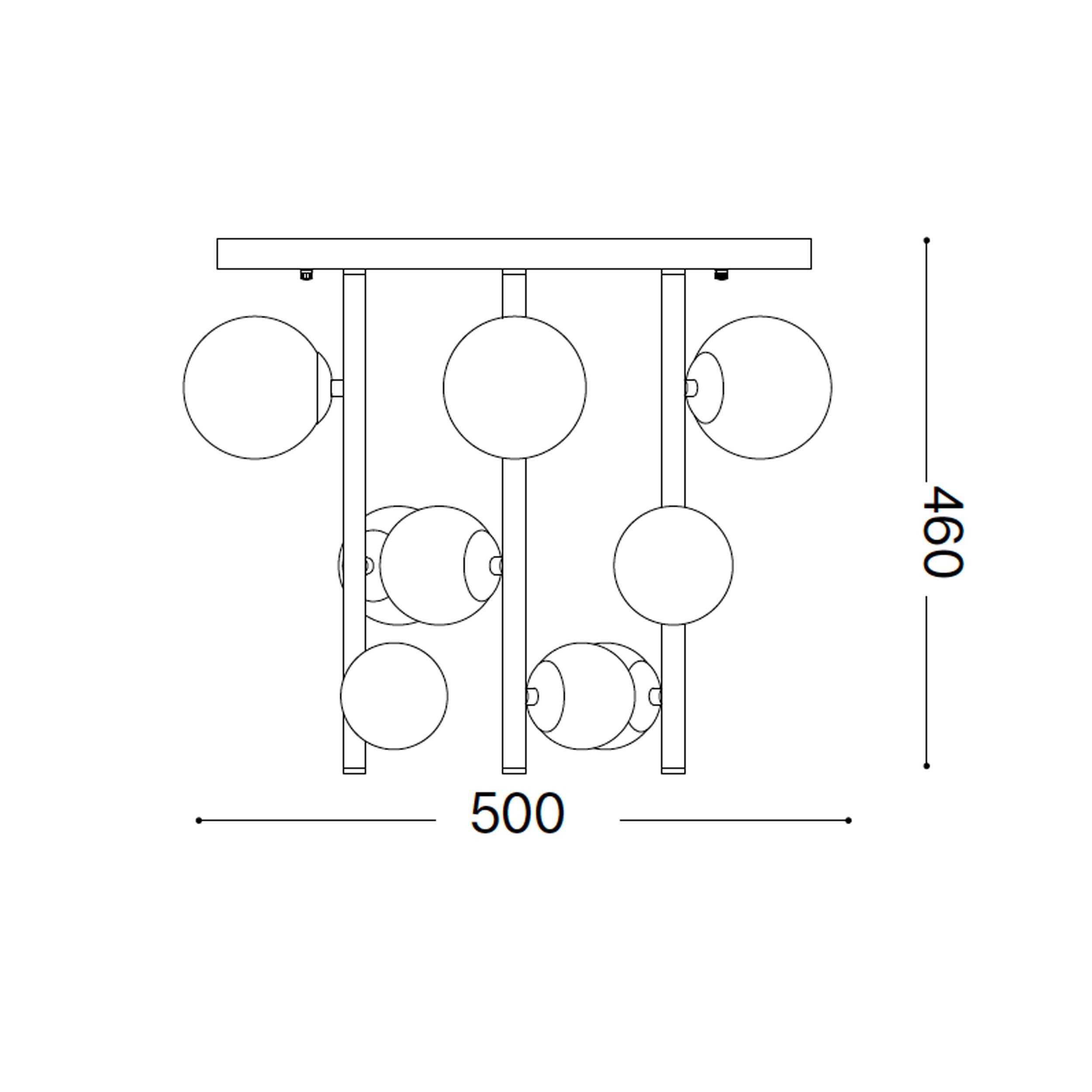 Ideal lux Perlage G9 висящо таванно осветително тяло