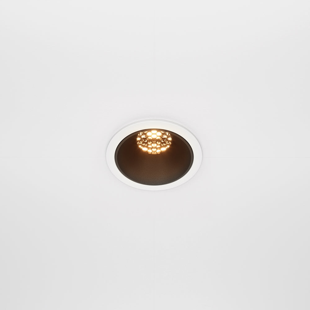 Maytoni downlight Alfa LED 36° вграден кръгъл осветител, черен