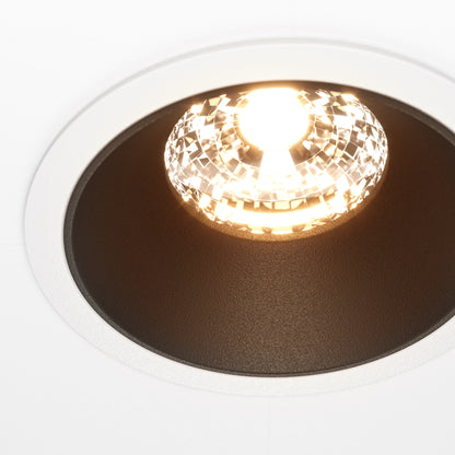 Maytoni downlight Alfa LED 36° вграден кръгъл осветител, черен
