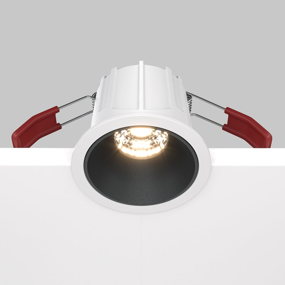 Maytoni downlight Alfa LED 36° вграден кръгъл осветител, черен