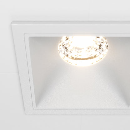 Maytoni downlight Alfa LED 10W 36° вграден квадратен осветител, бял