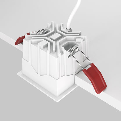 Maytoni downlight Alfa LED 10W 36° вграден квадратен осветител, бял