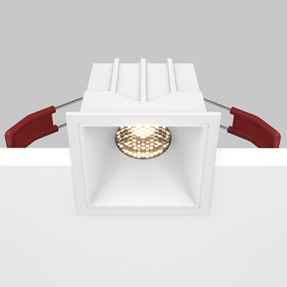 Maytoni downlight Alfa LED 10W 36° вграден квадратен осветител, бял