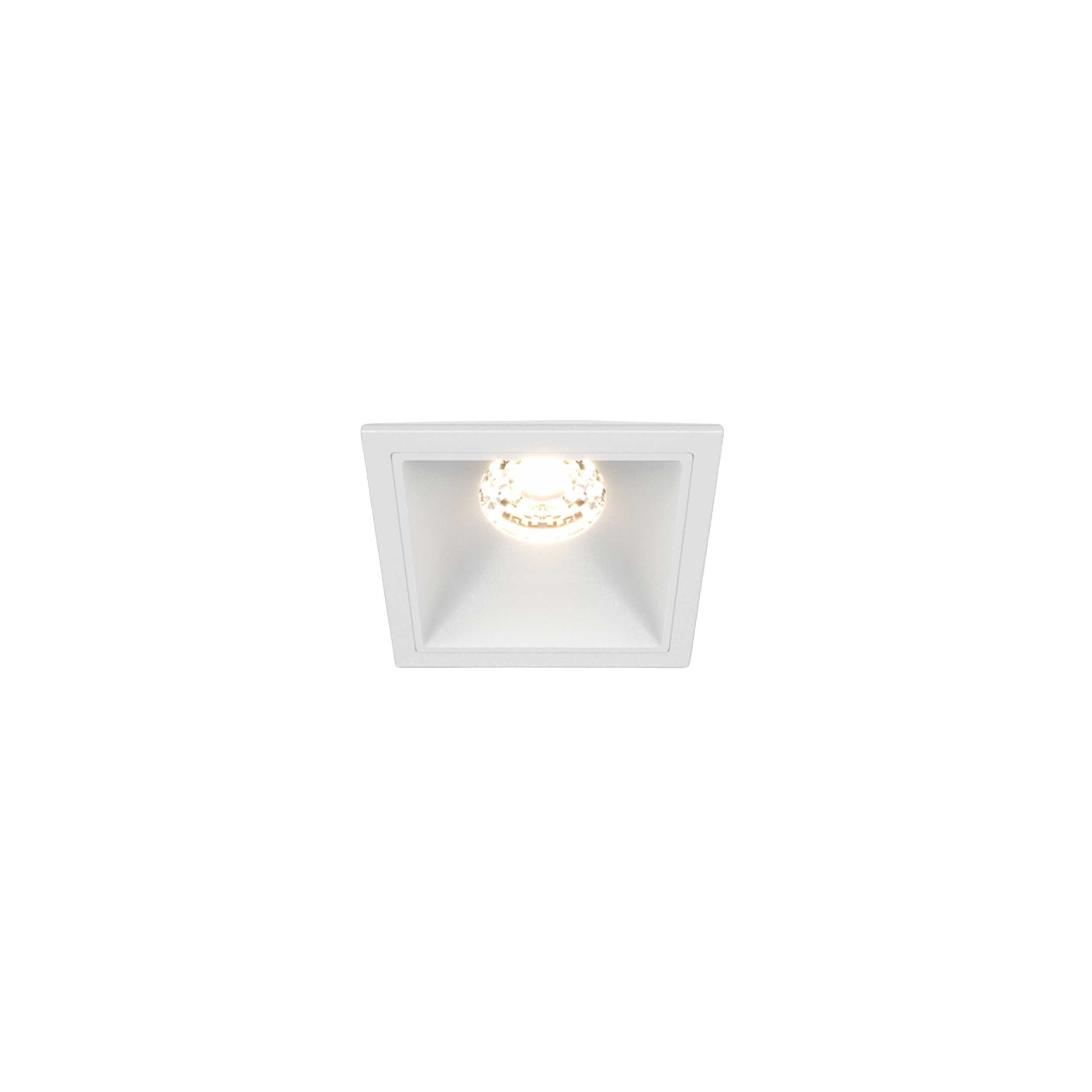 Maytoni downlight Alfa LED 10W 36° вграден квадратен осветител, бял