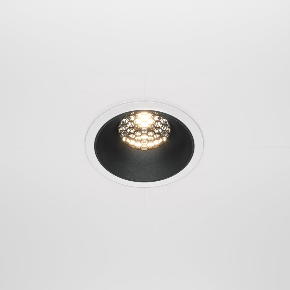 Maytoni downlight Alfa LED 36° вграден кръгъл осветител, черен