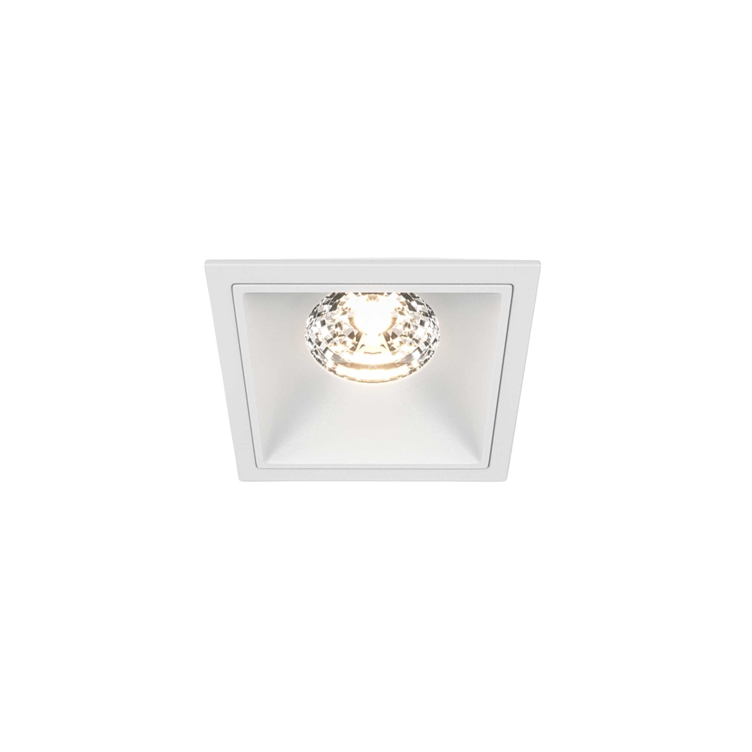 Maytoni downlight Alfa LED 15W 36° вграден квадратен осветител, бял