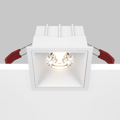 Maytoni downlight Alfa LED 15W 36° вграден квадратен осветител, бял