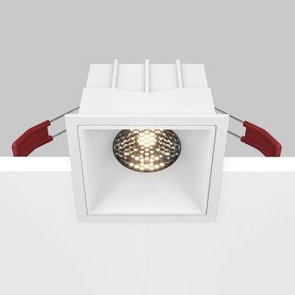 Maytoni downlight Alfa LED 15W 36° вграден квадратен осветител, бял