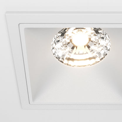 Maytoni downlight Alfa LED 15W 36° вграден квадратен осветител, бял