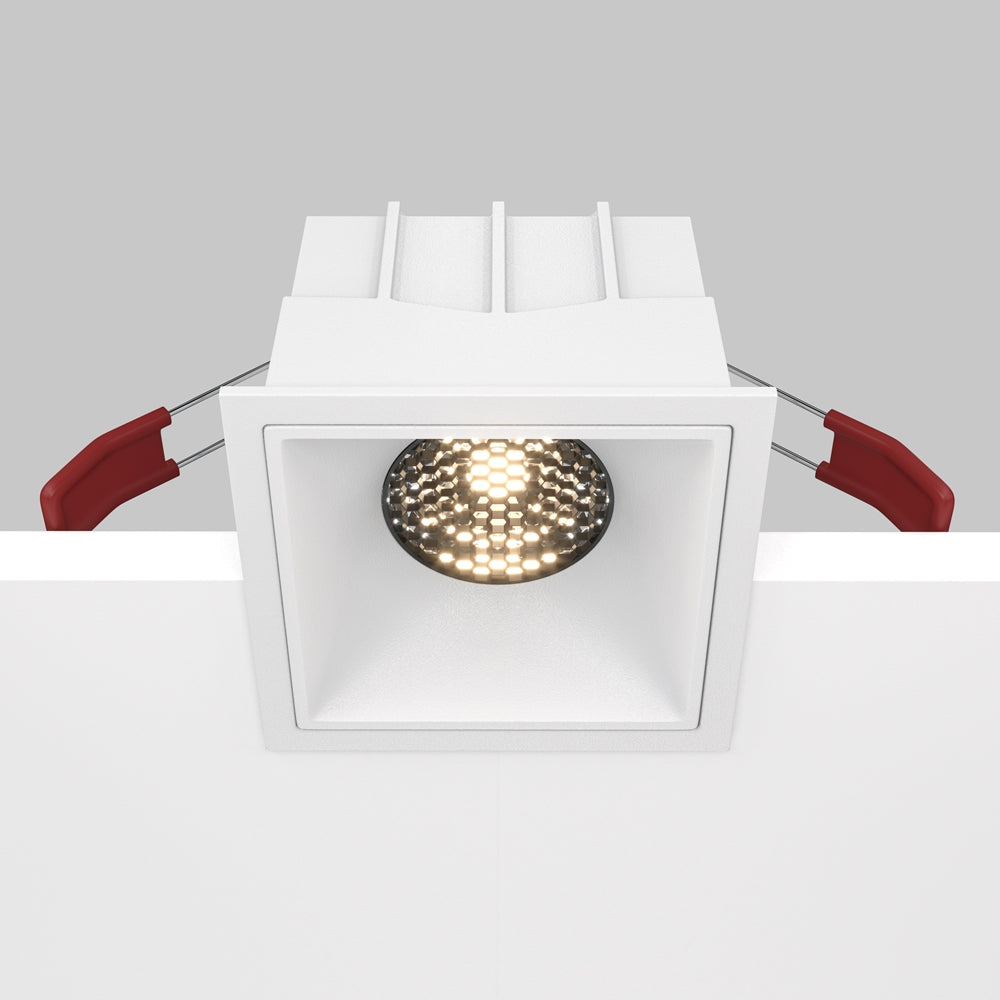 Maytoni downlight Alfa LED 15W 36° вграден квадратен осветител, бял