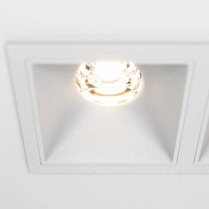 Maytoni downlight Alfa LED 10W 36° вграден квадратен осветител, бял