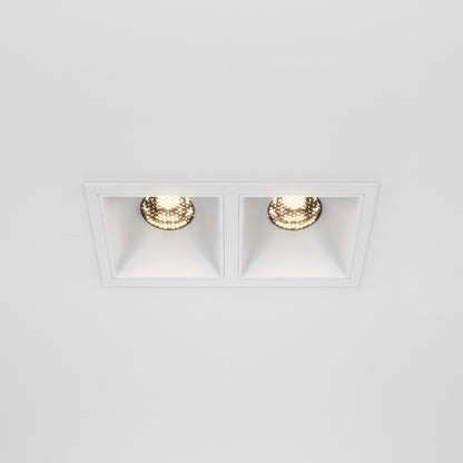 Maytoni downlight Alfa LED 10W 36° вграден квадратен осветител, бял