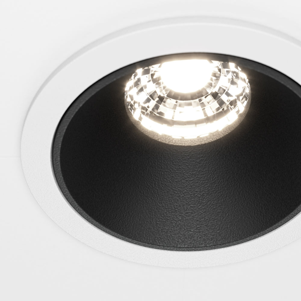 Maytoni downlight Alfa LED 36° вграден кръгъл осветител, черен