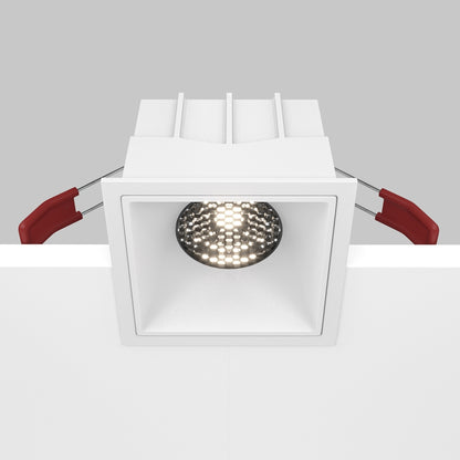 Maytoni downlight Alfa LED 15W 36° вграден квадратен осветител, бял