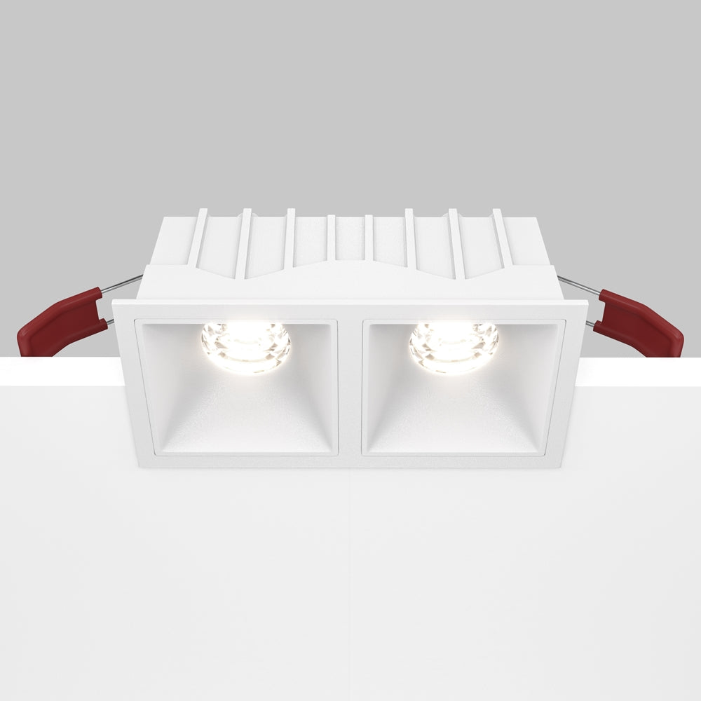 Maytoni downlight Alfa LED 10W 36° вграден квадратен осветител, бял