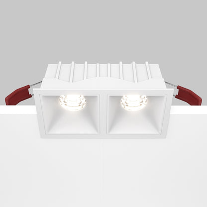Maytoni downlight Alfa LED 10W 36° вграден квадратен осветител, бял