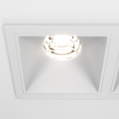 Maytoni downlight Alfa LED 10W 36° вграден квадратен осветител, бял