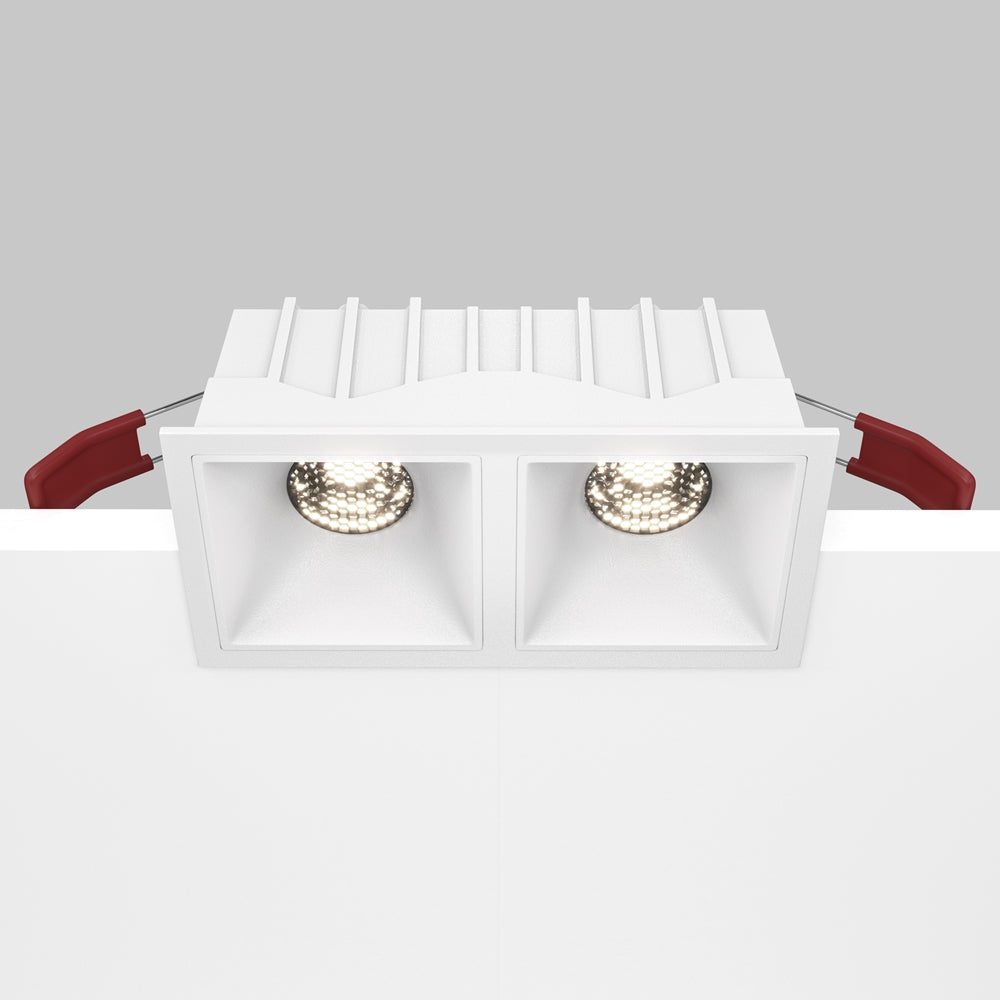 Maytoni downlight Alfa LED 10W 36° вграден квадратен осветител, бял