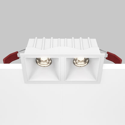 Maytoni downlight Alfa LED 10W 36° вграден квадратен осветител, бял