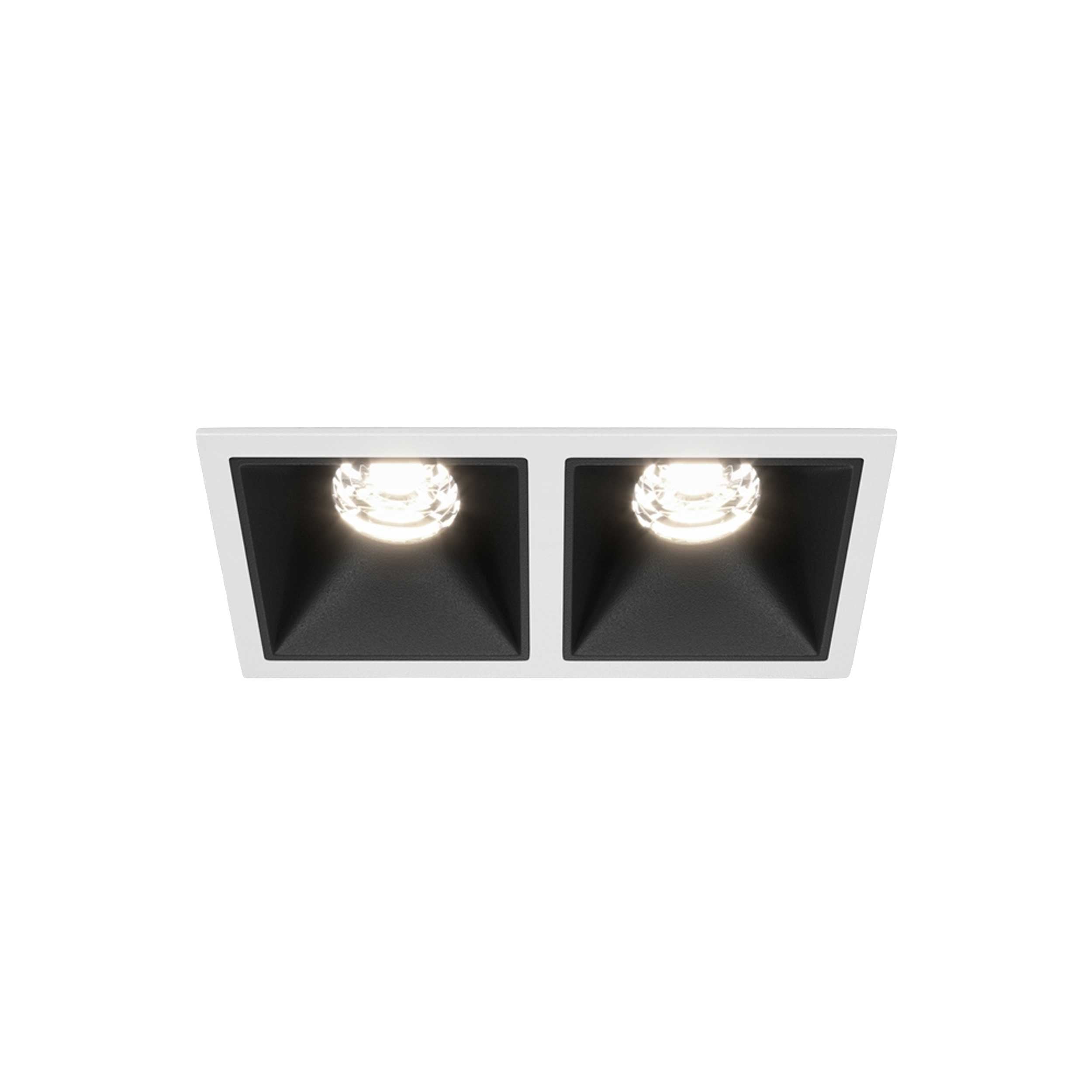 Maytoni downlight Alfa LED 10W 36° вграден квадратен осветител, черен