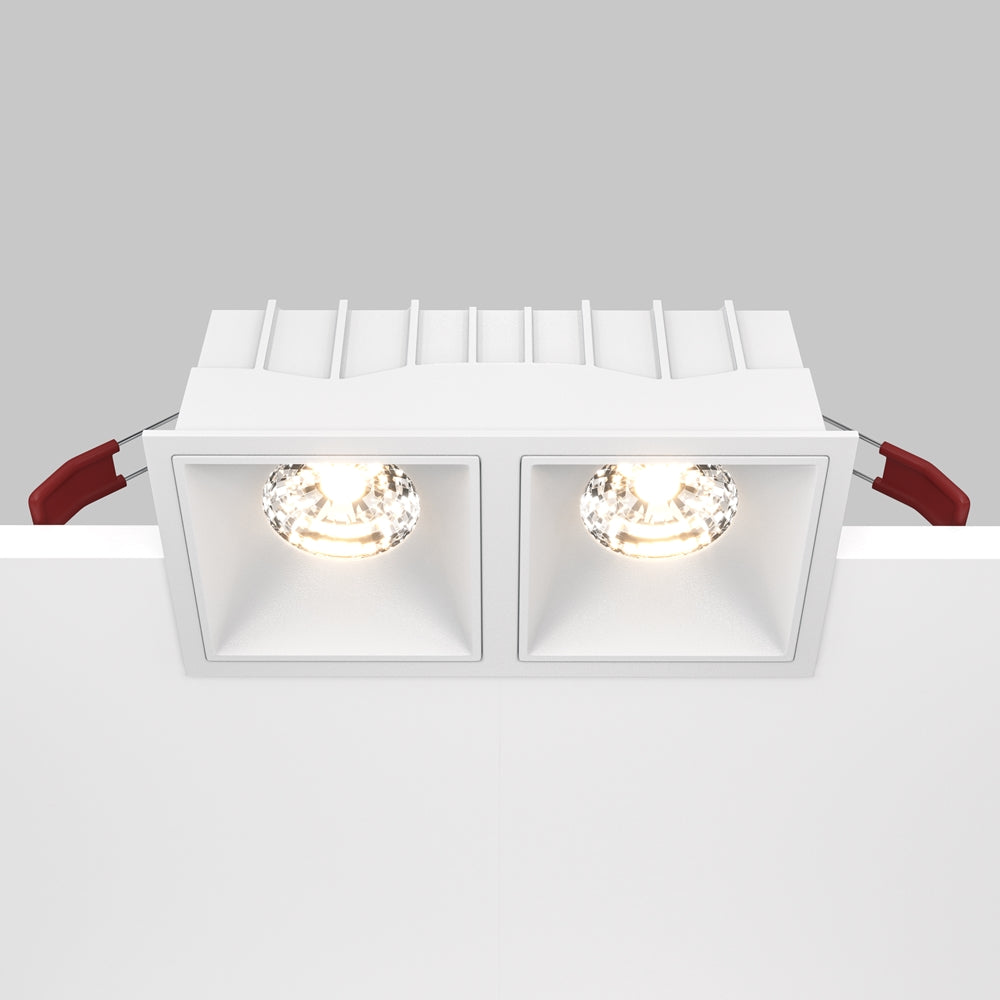 Maytoni downlight Alfa LED 15W 36° вграден квадратен осветител, бял