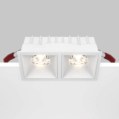 Maytoni downlight Alfa LED 15W 36° вграден квадратен осветител, бял