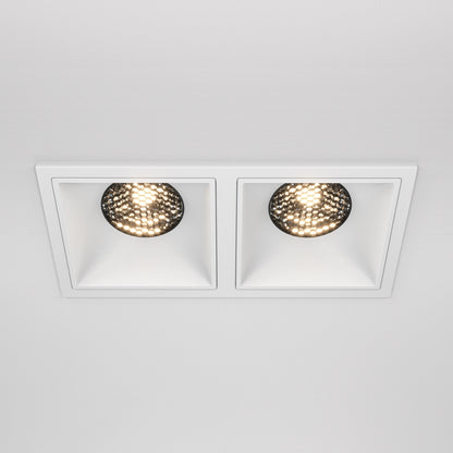 Maytoni downlight Alfa LED 15W 36° вграден квадратен осветител, бял