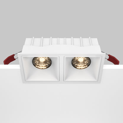 Maytoni downlight Alfa LED 15W 36° вграден квадратен осветител, бял