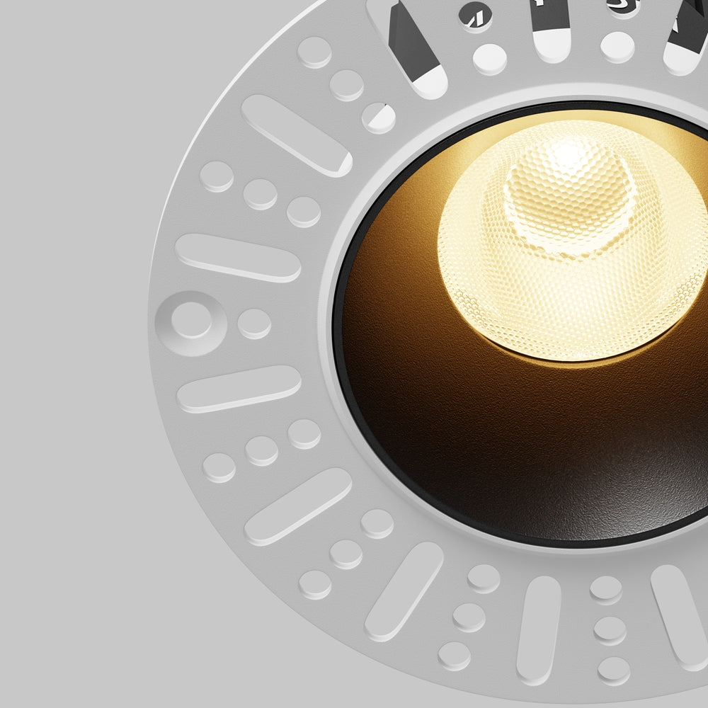 Maytoni downlight Dip LED 50° вграден кръгъл осветител, черен