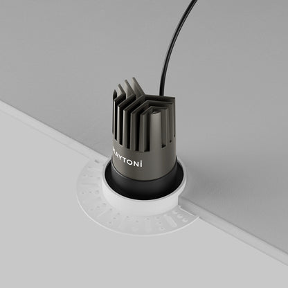 Maytoni downlight Dip LED 50° вграден кръгъл осветител, черен