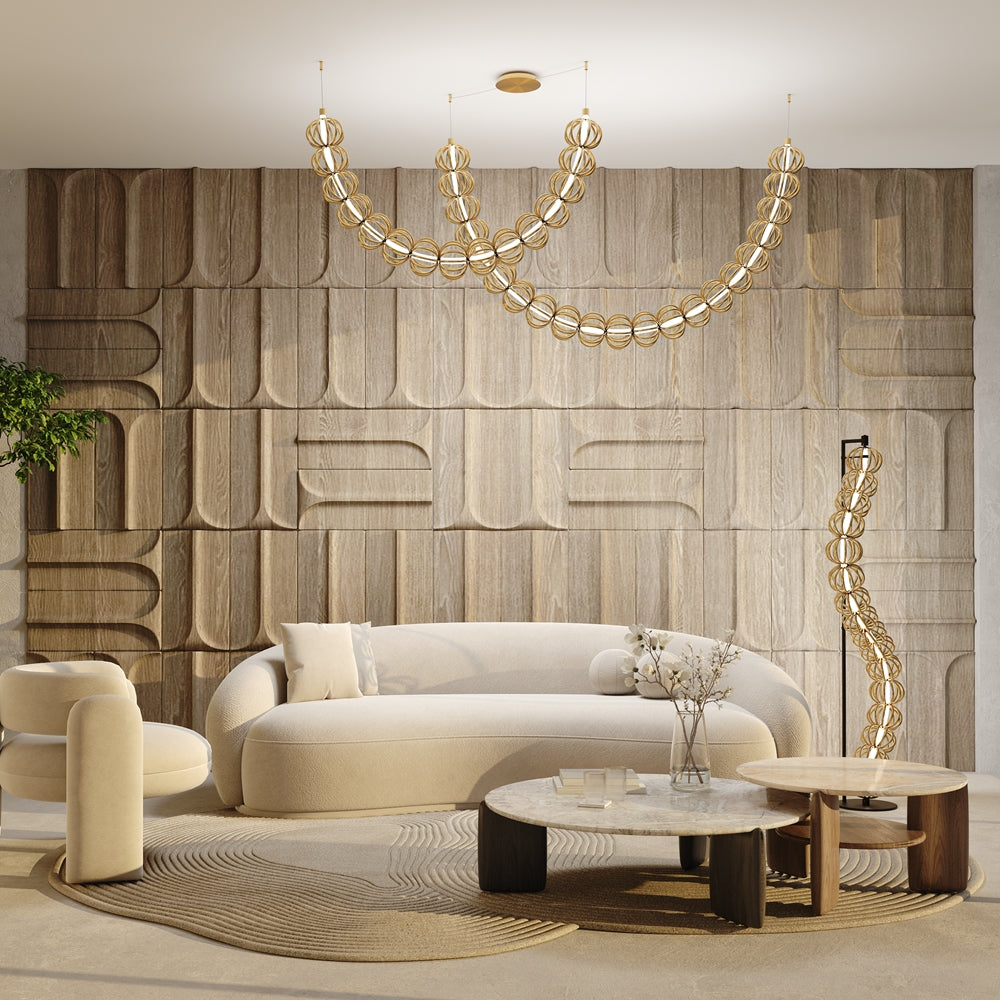 Maytoni Golden Cage LED стояща лампа