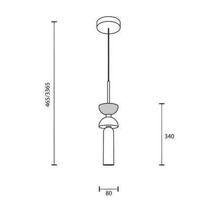 Maytoni Kyoto G9 висяща лампа в стил „япанди“