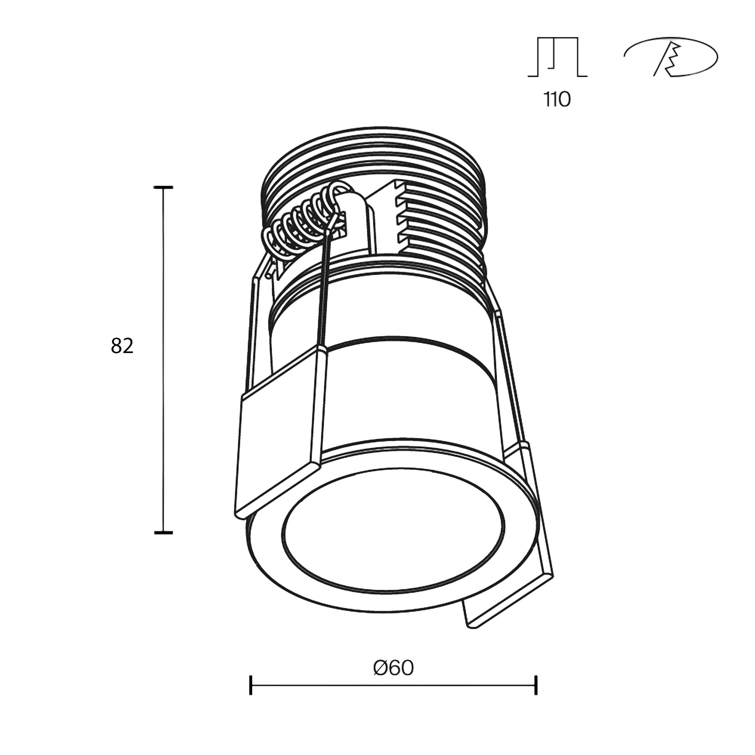 Maytoni downlight Minor LED 24° вграден кръгъл осветител