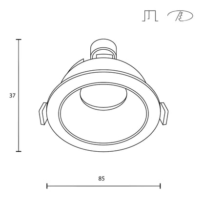 Maytoni downlight Share GU10 вграден кръгъл осветител
