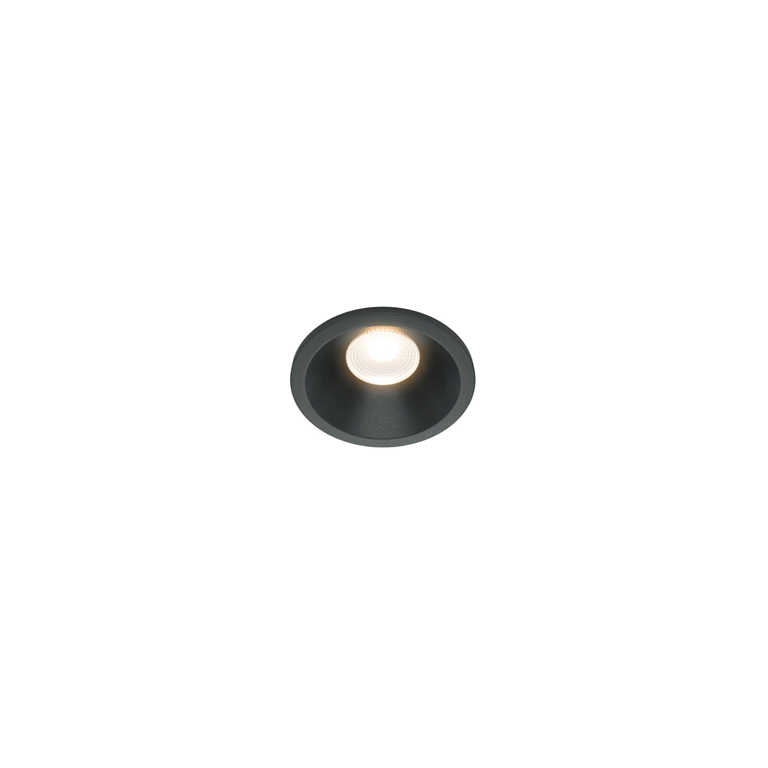 Maytoni downlight Zoom LED 60° вграден кръгъл осветител, черен